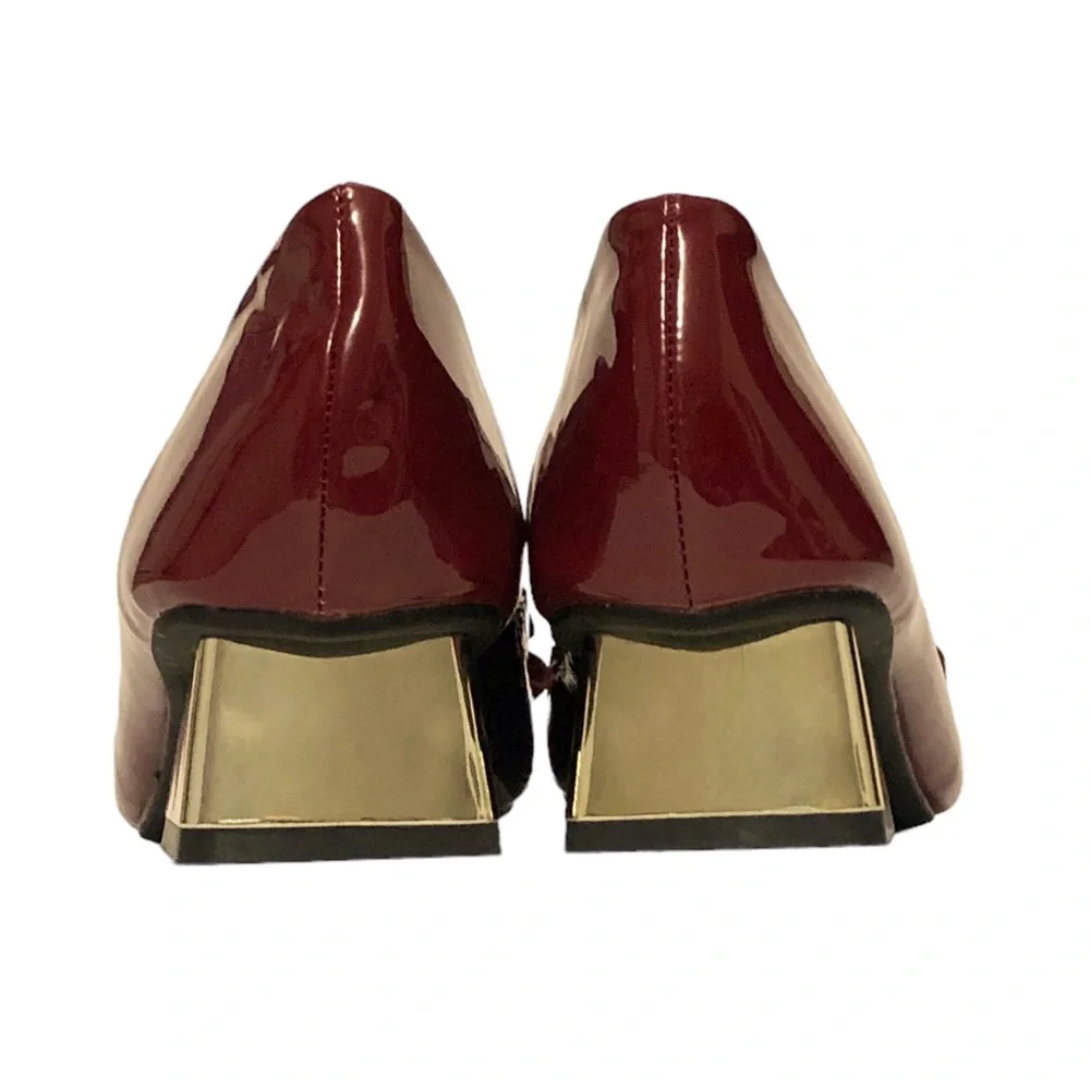 NIB C. Paravano Patent Leather Block Heel Pumps - Picture 7 of 15